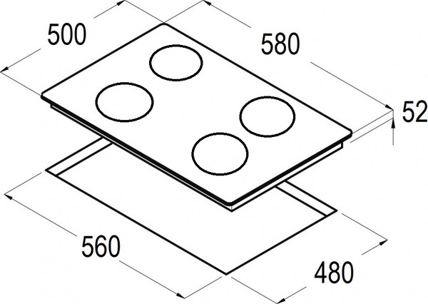 Газовая варочная панель Schtoff H6002C16IS