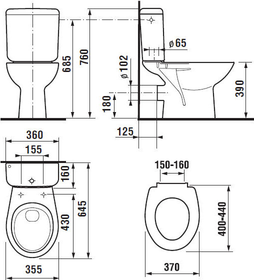 Унитаз напольный Jika Zeta 8253960002429
