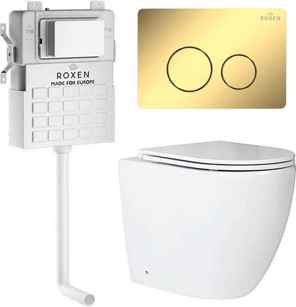 Унитаз приставной с инсталляцией Roxen Attach 868666 - фото