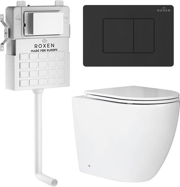 Унитаз приставной с инсталляцией Roxen Attach 868668 - фото