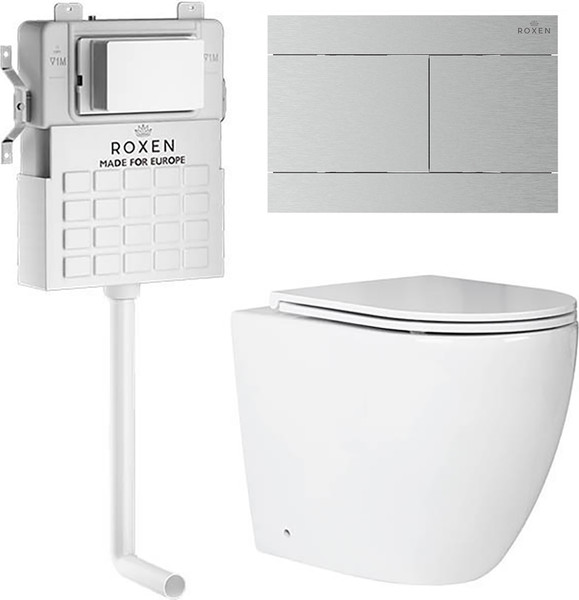 Унитаз приставной с инсталляцией Roxen Attach 868671 - фото