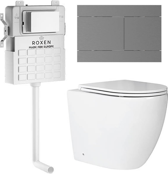 Унитаз приставной с инсталляцией Roxen Attach 868673 - фото