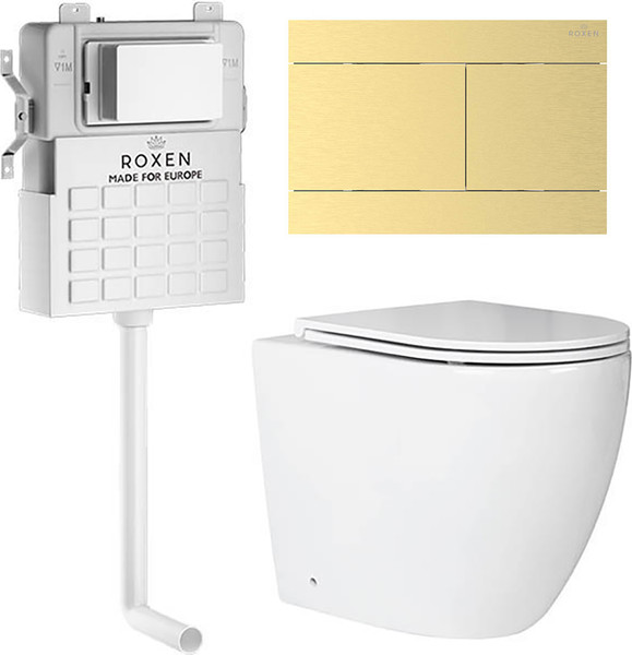 Унитаз приставной с инсталляцией Roxen Attach 868676 - фото