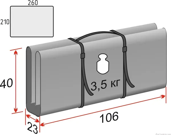 Пол для палатки ЛОТОС Куб 4 ПУ4000 / 4022