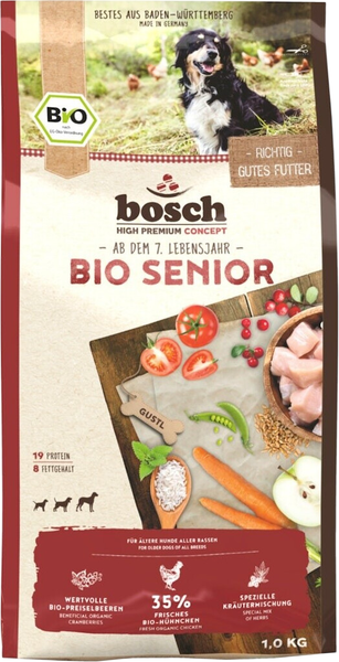 Сухой корм для собак Bosch Petfood Bio Senior Курица с Клюквой - фото