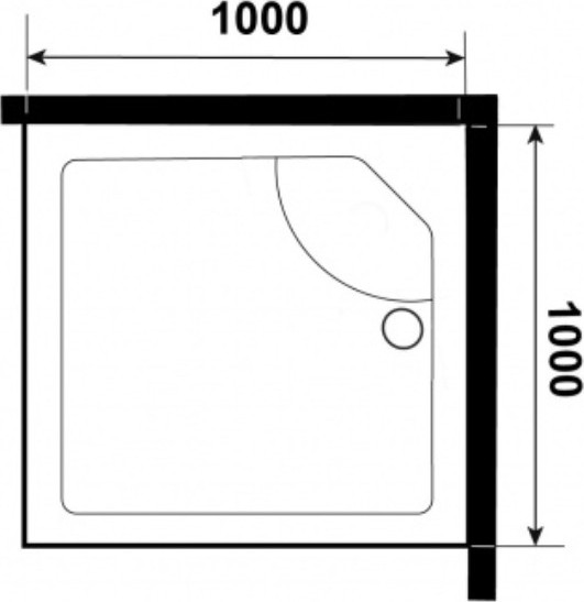Душевой поддон Niagara Promo P100/26Q