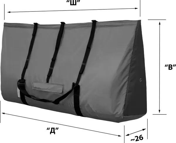 Чехол для палатки ЛОТОС Сумка-рюкзак компрессионная ЛОТОС 6027 (оливковый, 120см)