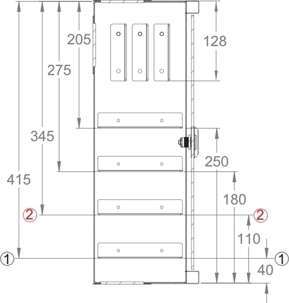 Шкаф телекоммуникационный Lande LN-SSL541745-LG