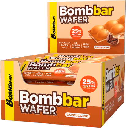 Набор протеиновых батончиков Bombbar С молочно-ореховой пастой Капучино - фото