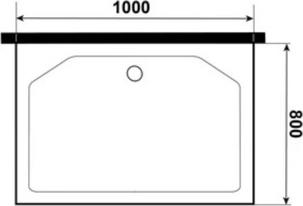 Душевой поддон Niagara ST100/80/15QL