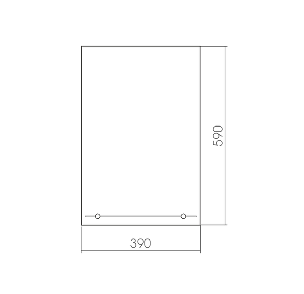 Зеркало Silver Mirrors 39х59 с полкой / 00000418