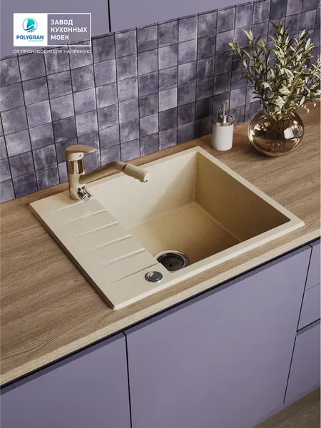 Мойка кухонная Polygran Deka 600