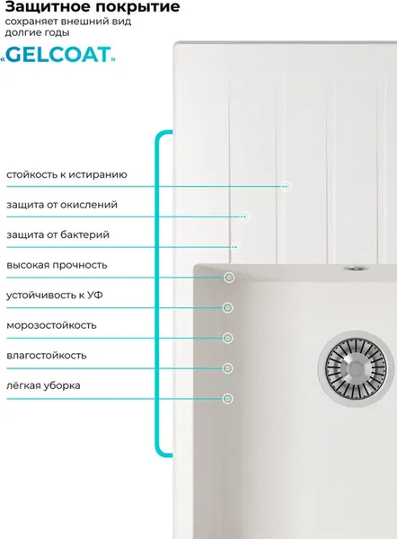 Мойка кухонная Polygran Deka 780