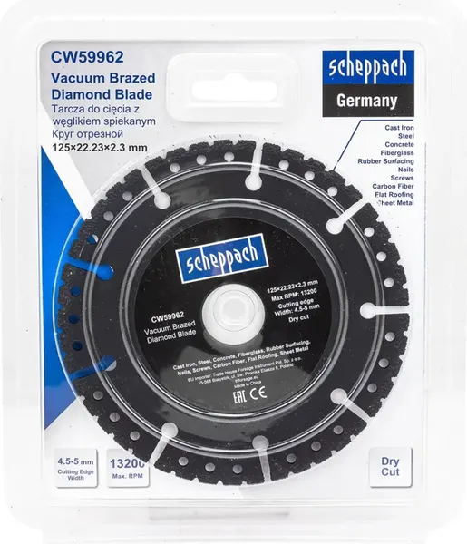 Отрезной диск алмазный Scheppach Sch-CW59962 - фото