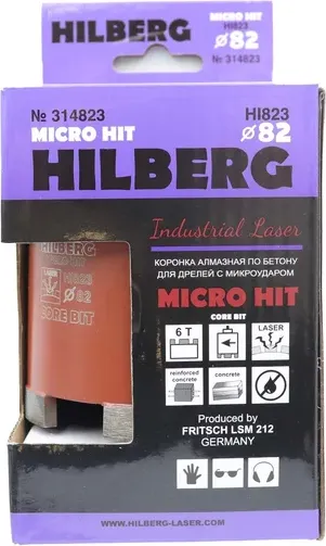 Коронка Hilberg 82мм Hilberg Industrial Laser Micro Hit / HI823