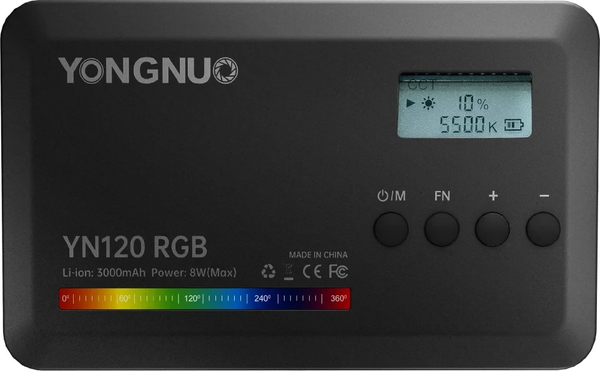 Осветитель студийный Yongnuo YN120 RGB - фото
