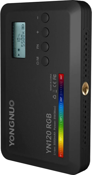 Осветитель студийный Yongnuo YN120 RGB