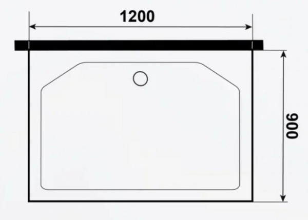 Душевой поддон Niagara Promo P120/90/26Q