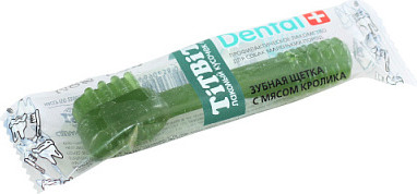Лакомство для собак TiTBiT Dental+ Зубная щетка с мясом кролика / 19887