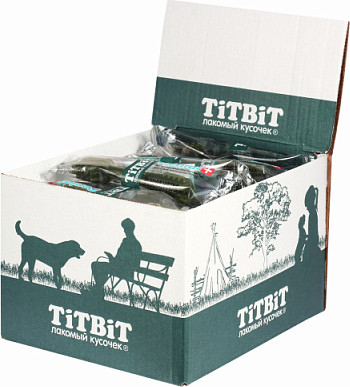 Лакомство для собак TiTBiT Dental+ Зубная щетка с мясом кролика / 19887