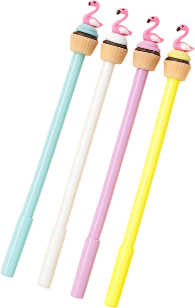 Набор шариковых ручек ILikeGift Flamingo cupcake K-126P-090 - фото