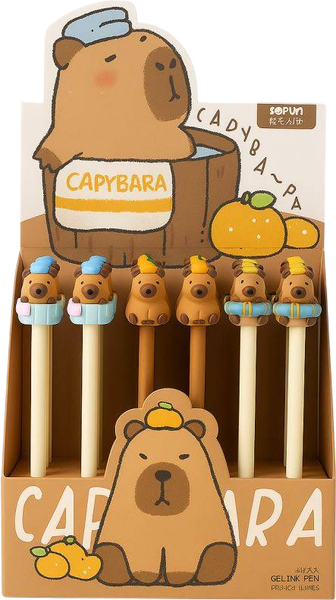 Набор гелевых ручек ILikeGift Capybara K-ZF7013 - фото