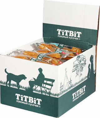 Лакомство для собак TiTBiT Dental+ Зубная щетка с мясом индейки / 19863