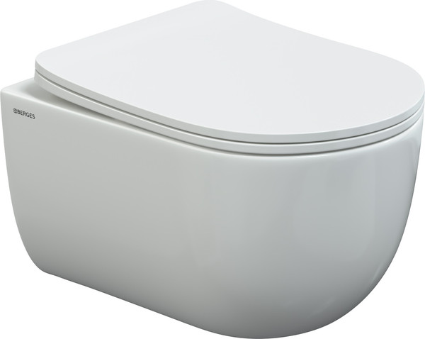 Унитаз подвесной Berges Ventas c сиденьем Ventas Slim SO - фото