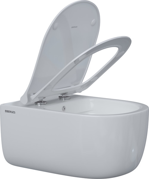 Унитаз подвесной Berges Ego XL 54 с функцией биде, с сиденьем Slim SO - фото