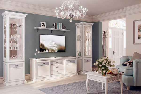 Полка Ангстрем Настенная Изотта гостиная ИТ-025.03 исп.3