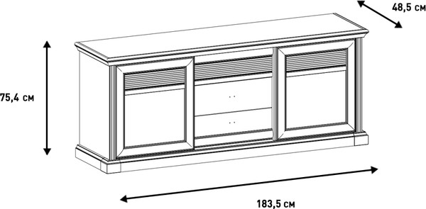 Тумба Ангстрем Изотта гостиная ИТ-350.05 исп.5