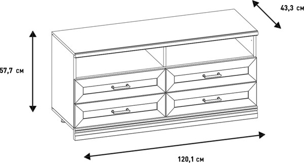 Тумба Ангстрем Кантри гостиная КА-325.05 (Я16) исп.5