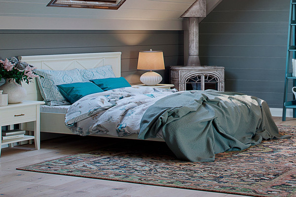 Двуспальная кровать Ангстрем Кантри спальня КА-800.26 исп.21