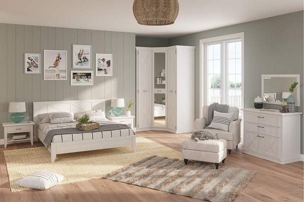 Двуспальная кровать Ангстрем Кантри спальня КА-800.26 исп.22