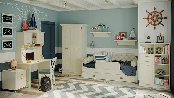 Кровать-тахта Ангстрем Кантри детская КА-830.25 (Я16) исп.4