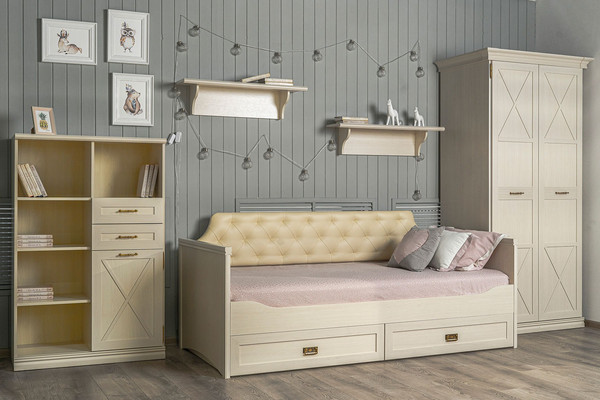 Кровать-тахта Ангстрем Кантри детская КА-830.25 (Я16) исп.4