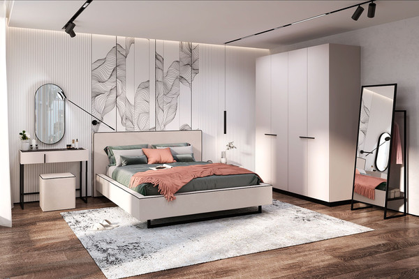 Двуспальная кровать Ангстрем Милагро спальня Малага-810.26 (М)