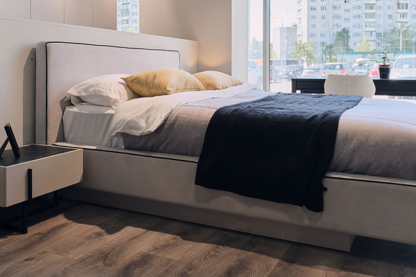 Двуспальная кровать Ангстрем Милагро спальня с ПМ Малага-811.26 (М)