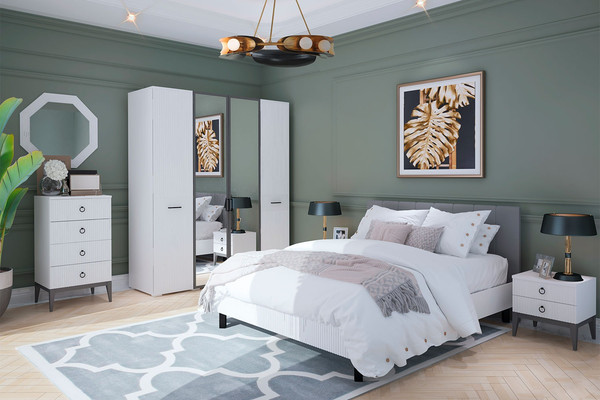 Двуспальная кровать Ангстрем Хилтон спальня ХТ-800.26 исп.21