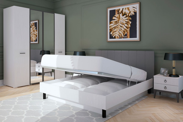 Двуспальная кровать Ангстрем Хилтон спальня ХТ-801.26 исп.24