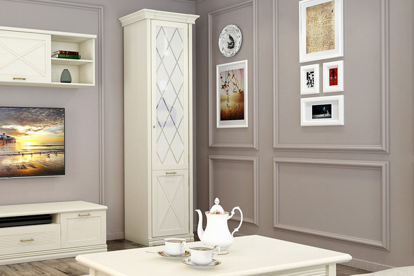 Шкаф-пенал Ангстрем Кантри гостиная КА-214.25 (БФ) исп.23