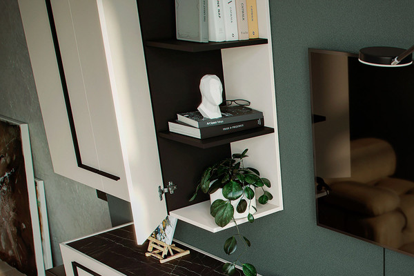 Полка Ангстрем Настенный Милагро гостиная МИ-399.00 исп.1