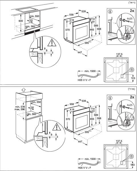 Электрический духовой шкаф Electrolux LOH3H00BK