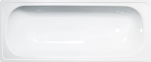 Ванна стальная ВИЗ Antika 160x70 / А-60001 (белая орхидея, с опорной подставкой с рантом) - фото