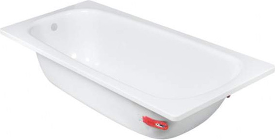 Ванна стальная ВИЗ Antika 160x70 / А-60001 (белая орхидея, с опорной подставкой с рантом)