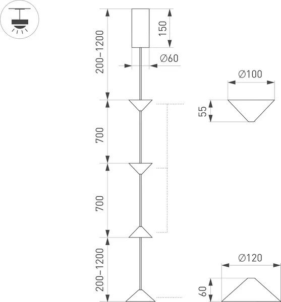 Потолочный светильник Arlight SP-CALICE-SURFACE-R120-12W Warm2700 / 057772