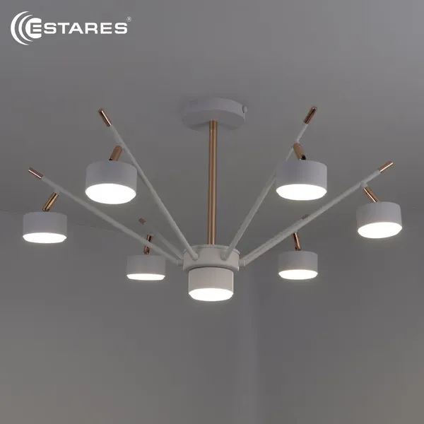 Люстра Estares Atena 7хGX53 R-750x350-WHITE/GOLD-220-IP20 - фото