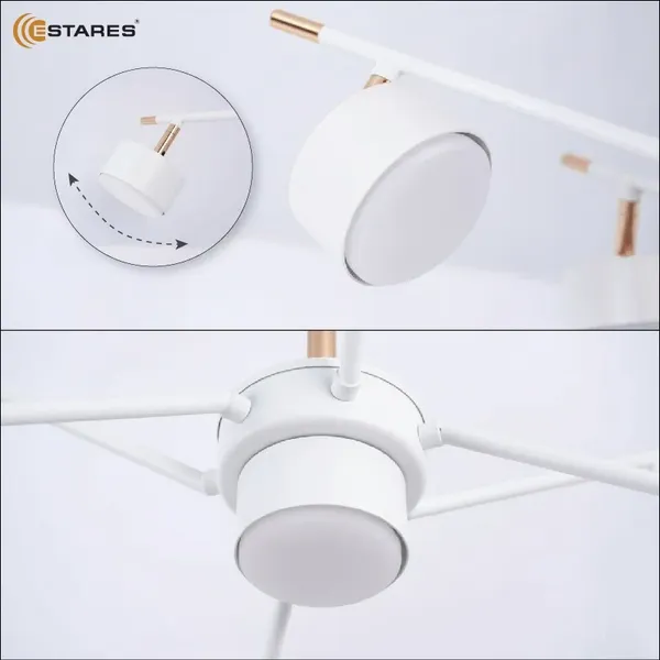 Люстра Estares Atena 7хGX53 R-750x350-WHITE/GOLD-220-IP20