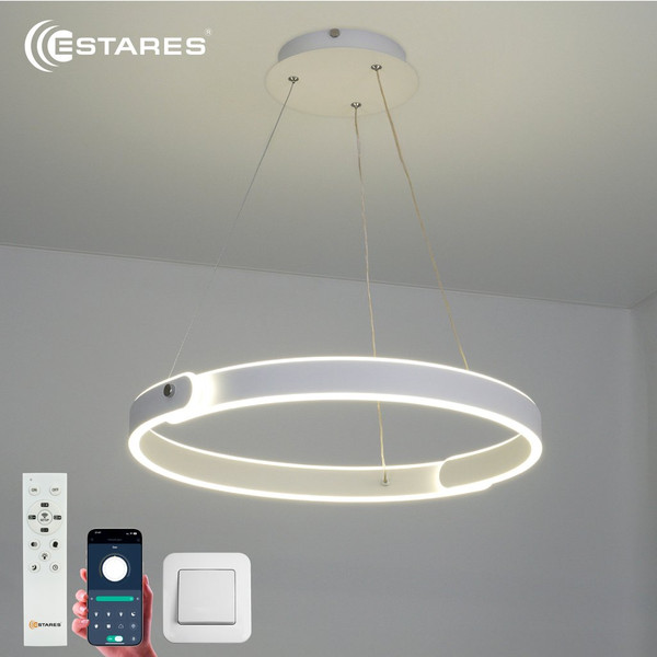 Люстра Estares Mary 86W 2C-APP-500x1200-WHITE/WHITE-220-IP20 - фото