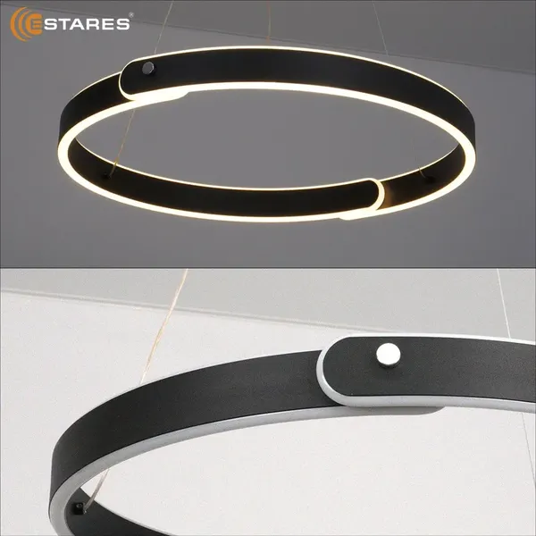 Люстра Estares Mary 86W 2C-APP-500x1200-BLACK/WHITE-220-IP20